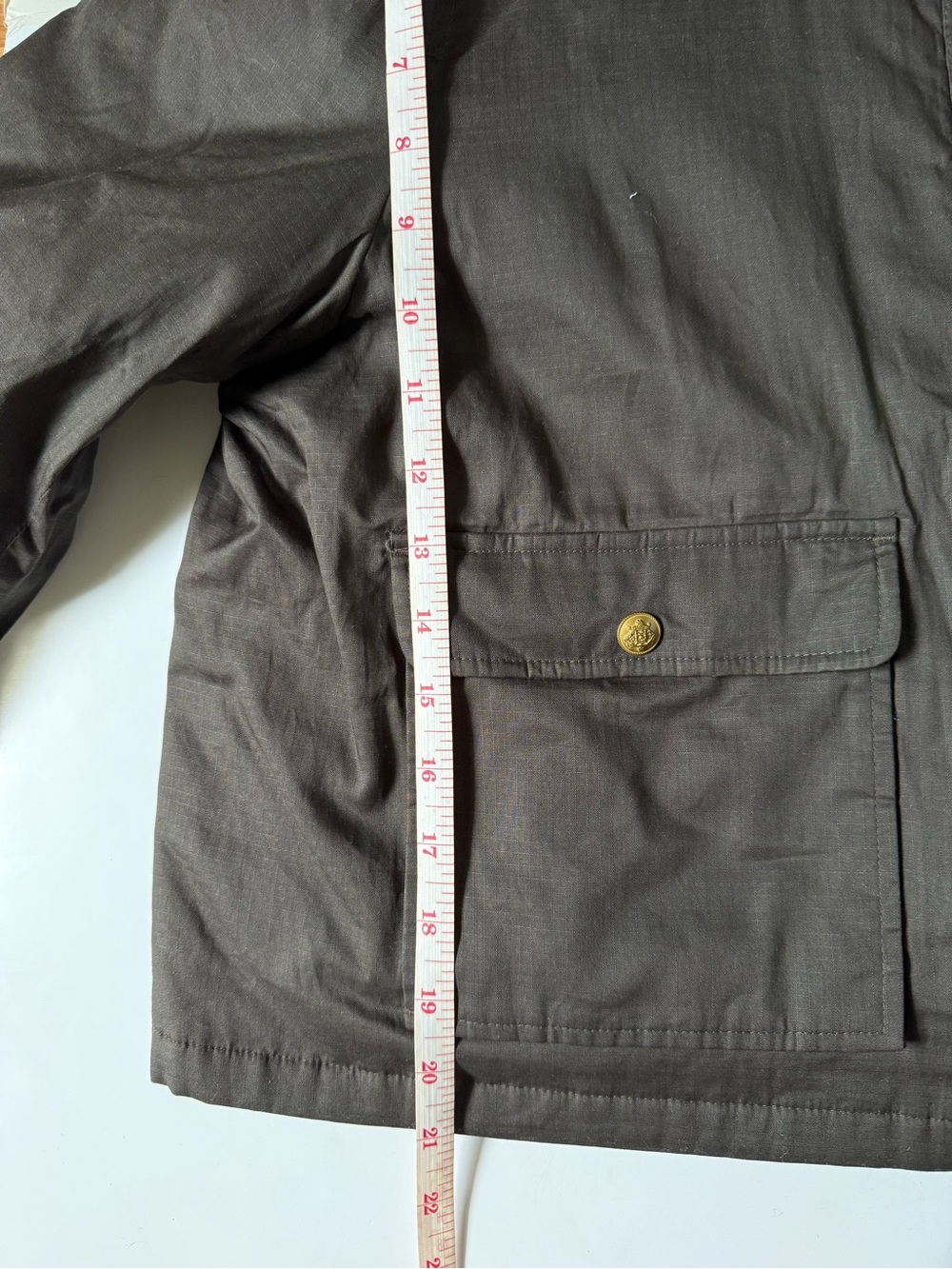 J.Crew Cropped Barn Jacket Mossy Brown Large NWT - Picture 7 of 12